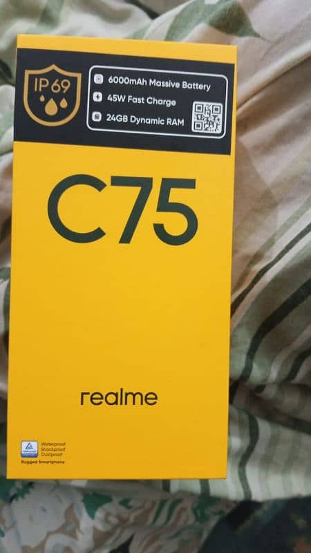 C75 realme For urgent sale  Just 6 days use 8/128Gb 1