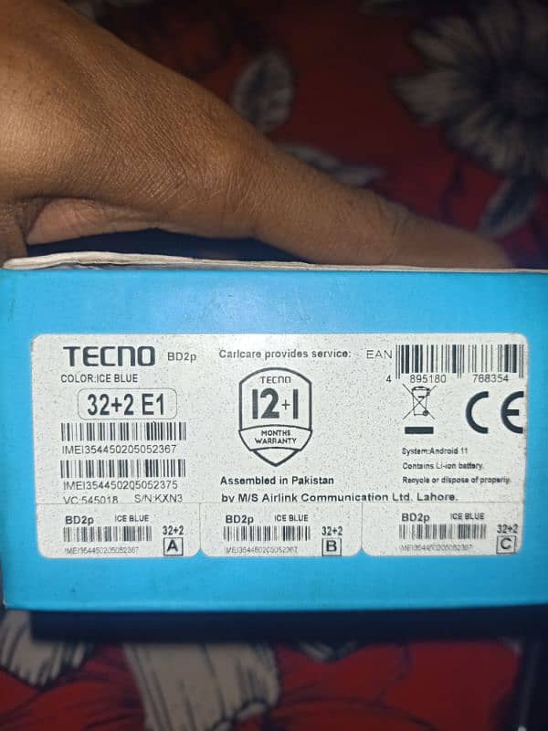 tecno pop5 with box 4