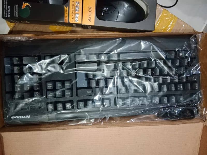 brand new lenovo keyboard 1100rs and mouse 450rs 4