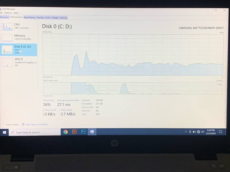 HP Elitebook 840 G3 32Gb RAM 256Gb SSD 2