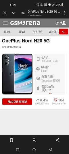 OnePlus nord n 20 5 g