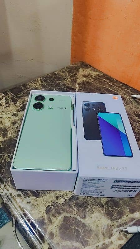 redmi note 13 mint green colour 8GB 256 GB full box 0