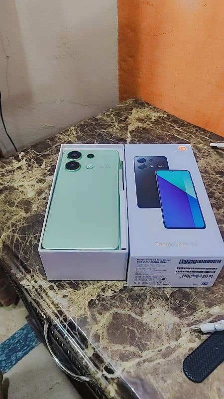 redmi note 13 mint green colour 8GB 256 GB full box 2