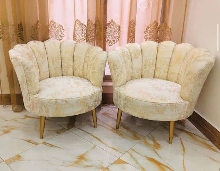 coffee chairs/bedroom chairs/room/flower shape chair/pair of chairs 1