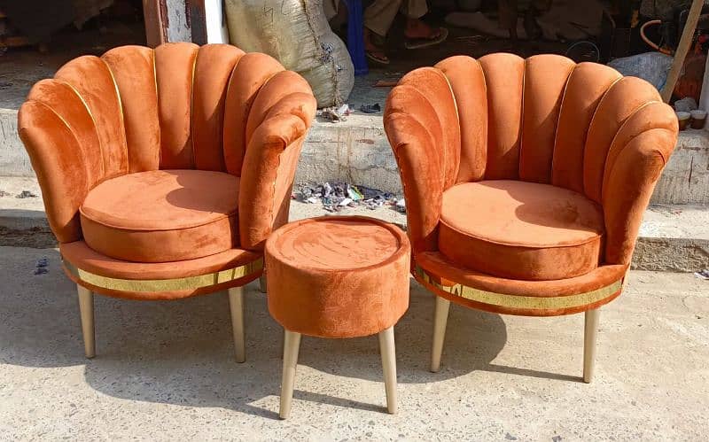 coffee chairs/bedroom chairs/room/flower shape chair/pair of chairs 3