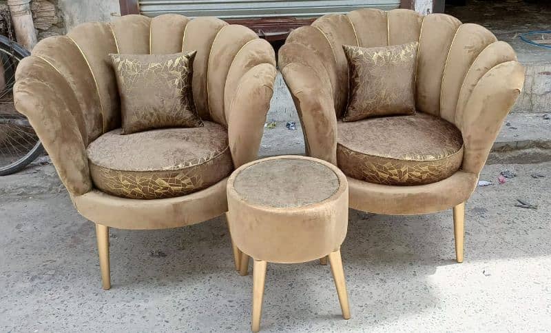 coffee chairs/bedroom chairs/room/flower shape chair/pair of chairs 4