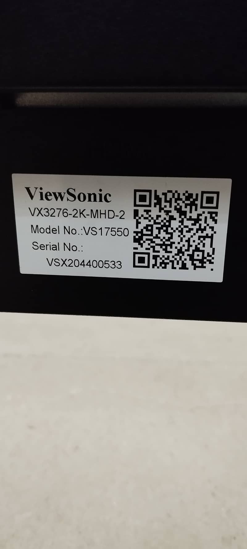 Viewsonic vx3276-2k-mhd Led 2K Borderless Display Monitor 32 inches 2