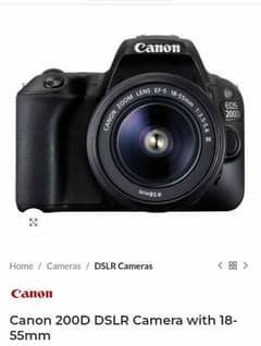 DSLR canon EOS 200 d NEW