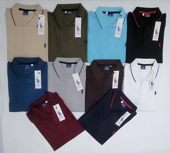 Half Button Polo Shirts 0