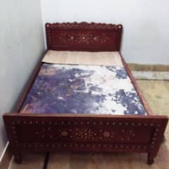 sheesham wood  single bed