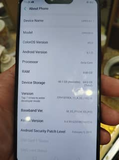 oppo F7 Rm. 4 . GB . 64