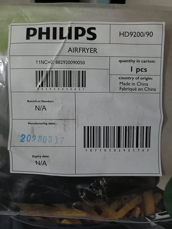 Philips Essential Air Fryer HD9200/90 6