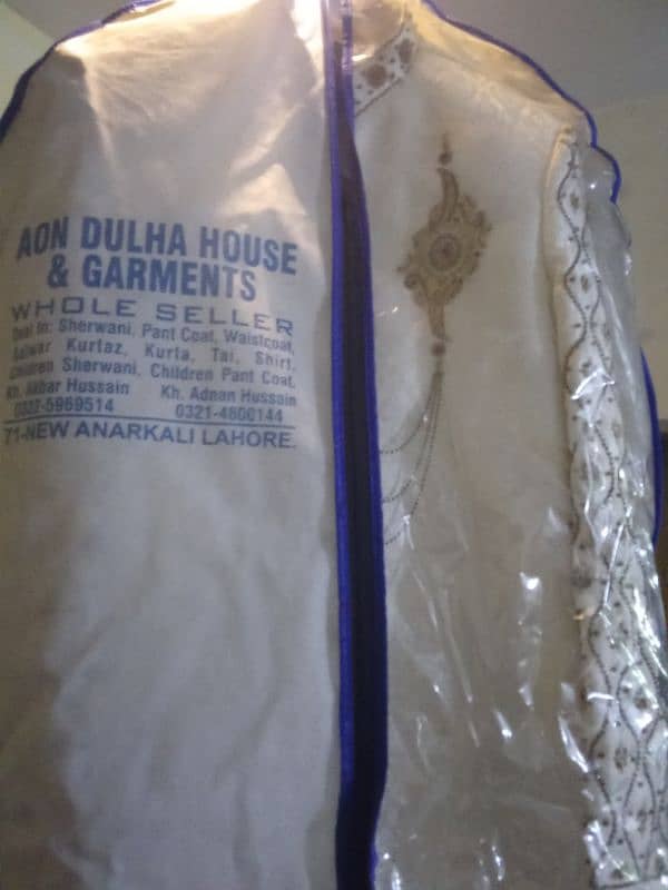 New Sherwani with Kulla For Sale 4