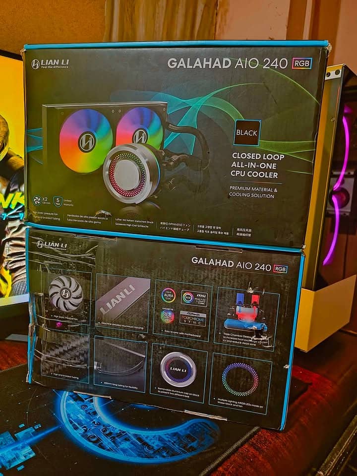 Lian Li Galahad AIO 240 RGB New packed cpu liquid cooler lga 1700 5