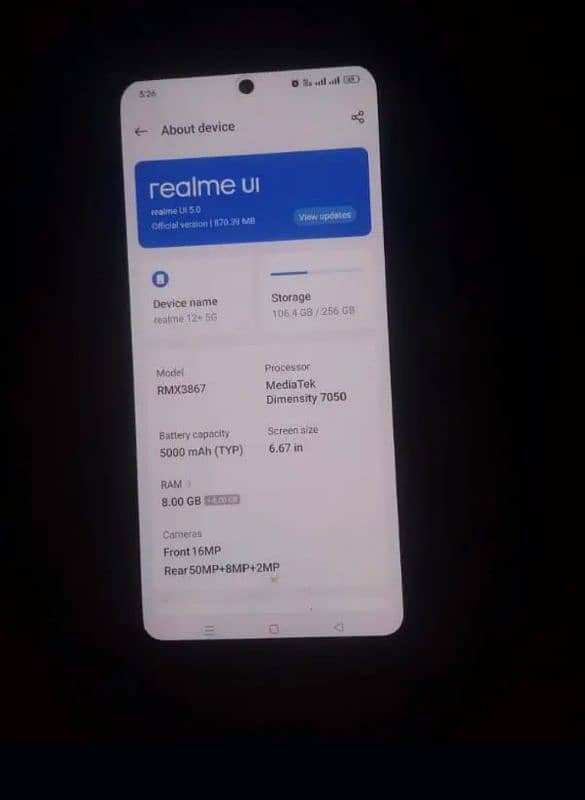 Realme 12+ 5G 8/256 for sale 4