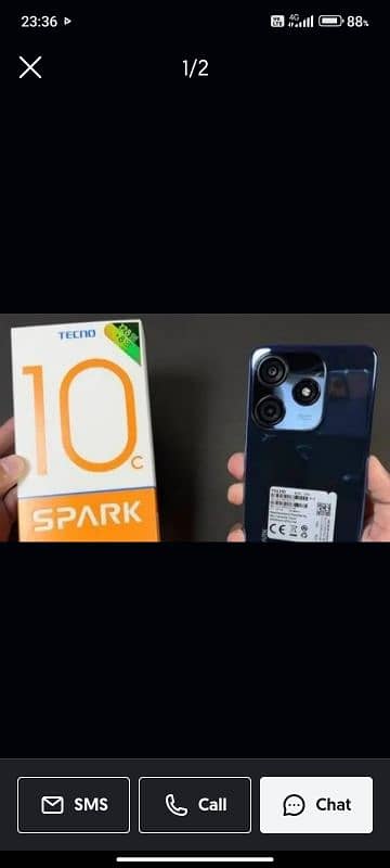 Tecno spark 10c 8/128gb with box sale and exchange possible 3