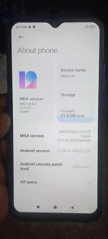 Redmi 9A 4/64 PTA approve 13500 1