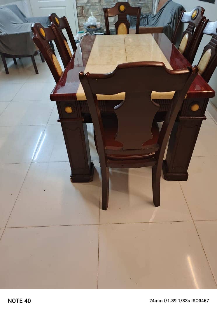 Original Marble Dining table-6 seater 1