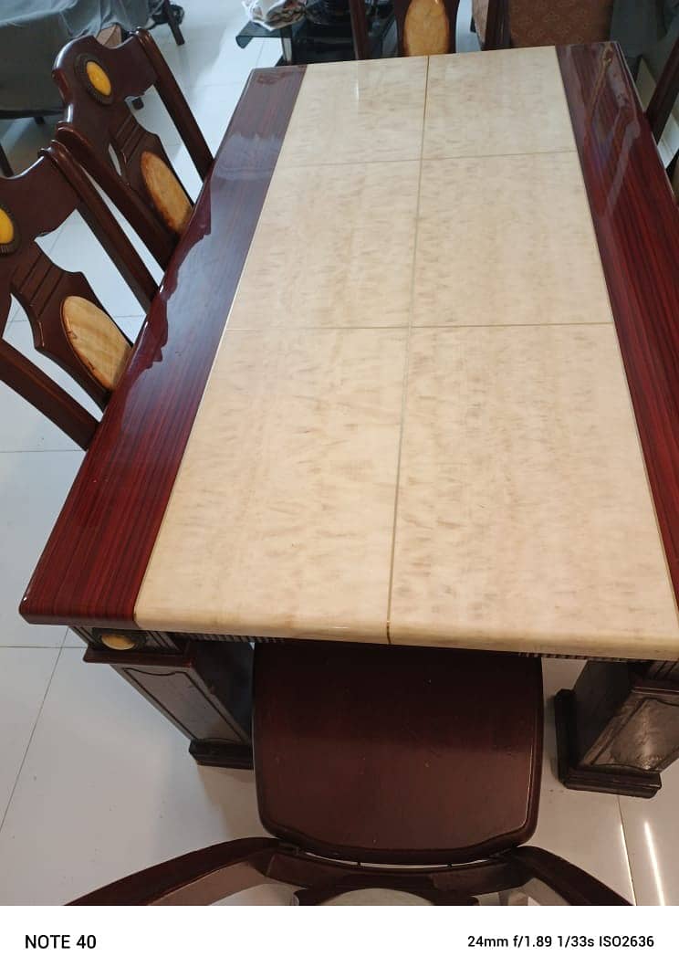 Original Marble Dining table-6 seater 5