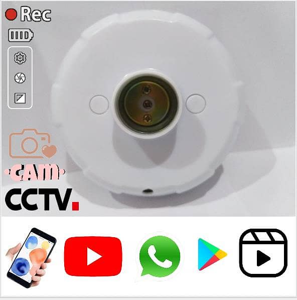 CAMERA Full HD Wifi 1080P Bulb Holder Camera Mini Security Purpose 7