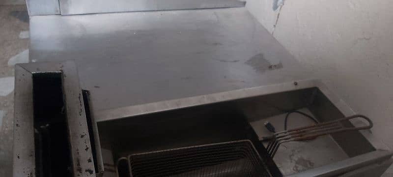 Burger Grill burger and chips counter All in one for sale 3