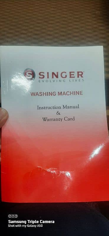 new singer washing machine SWM-85TT 1