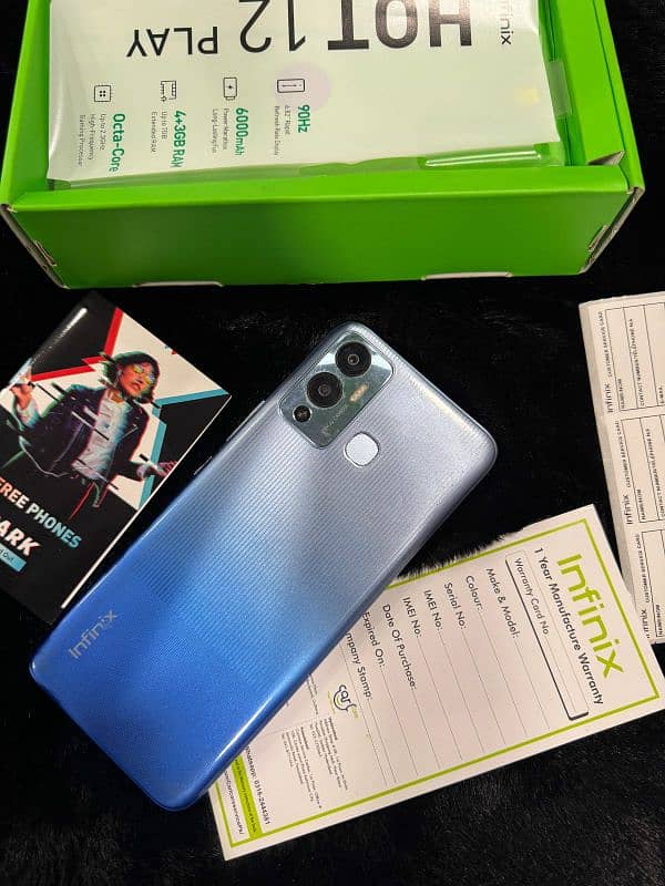 Infinix Hot 12 Play With Box 4GB/64GB Dual Sim Official PTA Approved 1