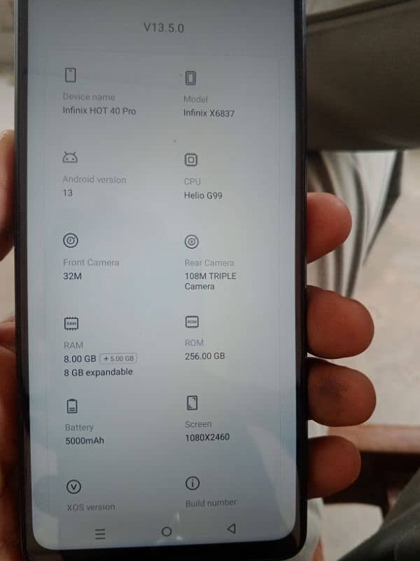 Infinix hot 40pro 8+8/256gb 2