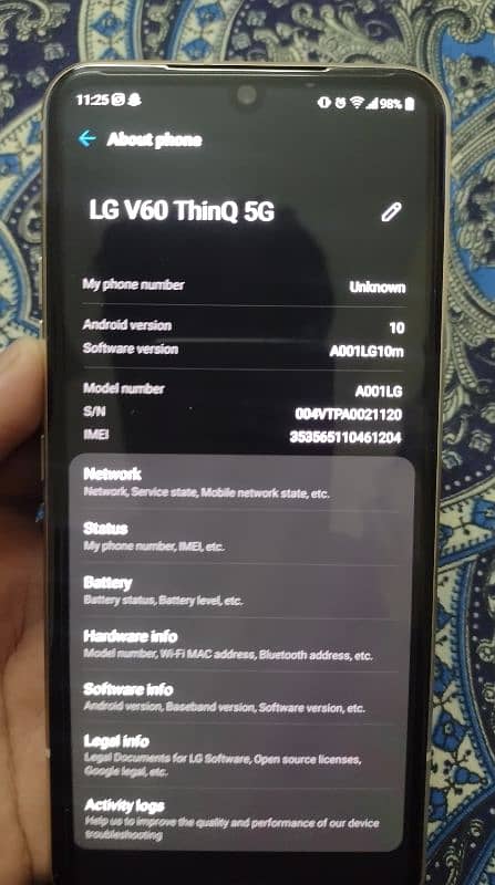 LG V60 ThinQ 5G PTA 2