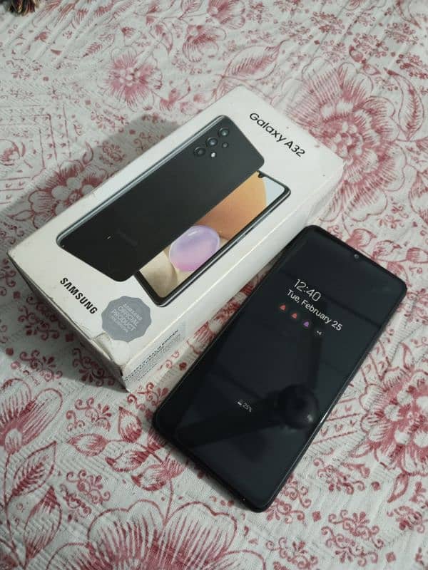 Samsung A32 6/128 Box With Set No Charger Condition 10/10 0