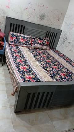 king size Double Bed with side tables nd  dressing table with mirror