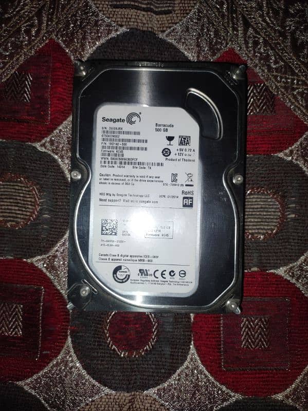 SEAGATE 500 GB HARD DISK FRESH 0