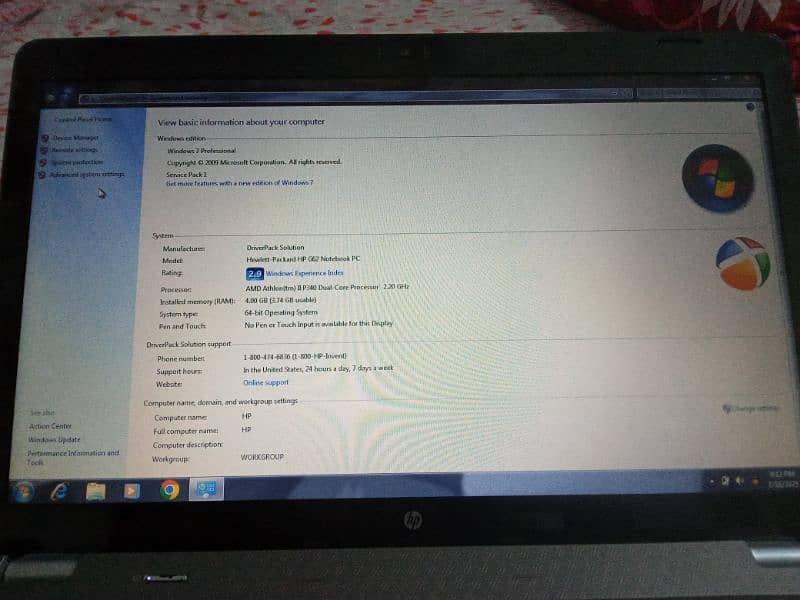 Selling HP Chromebook Model G62 7