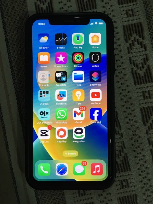 I phone x/pta approved / 256gb 10