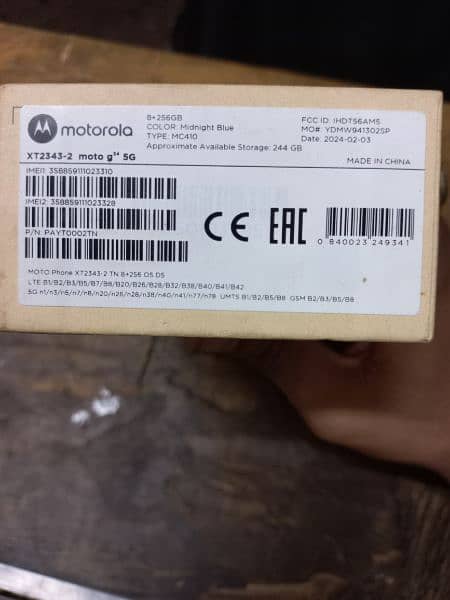 moto G54 8/256 bulk memory  fresh piece 5 month used only 6