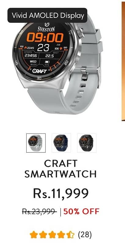 sveston craft smart watch 3