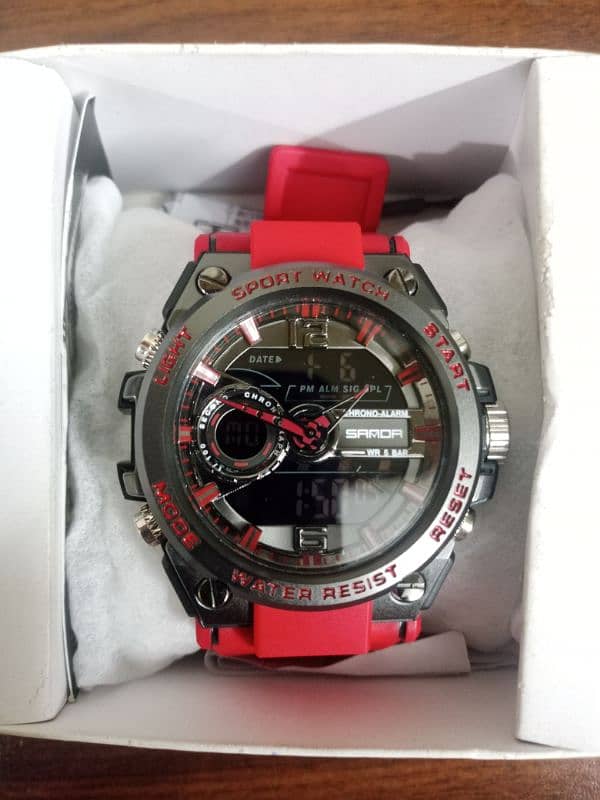 Sanda Military Digital And Analog Function Watch 1