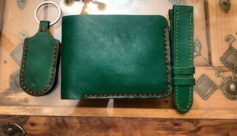 Handmade leather wallets for sale 0