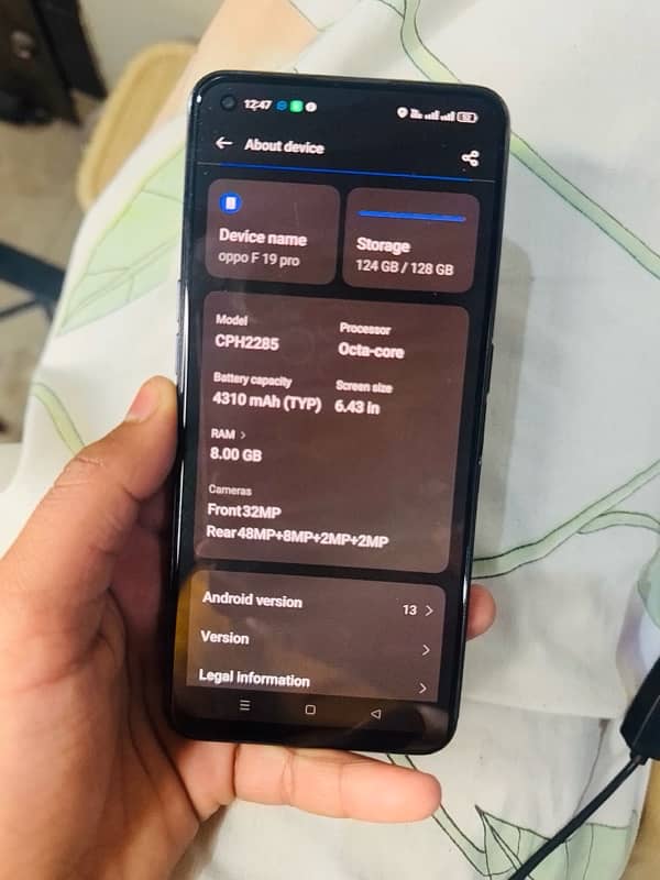 oppo F 19 pro for sale 3