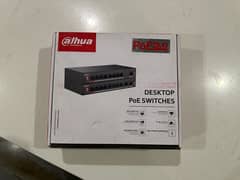 dahua 8+2 all gigabit POE swtich with adapter box pack IP cameras