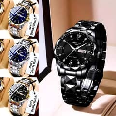 Luxury Men's Stainless Steel Quartz Watch