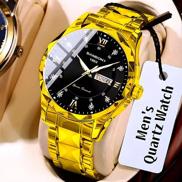 Luxury Men's Stainless Steel Quartz Watch 8