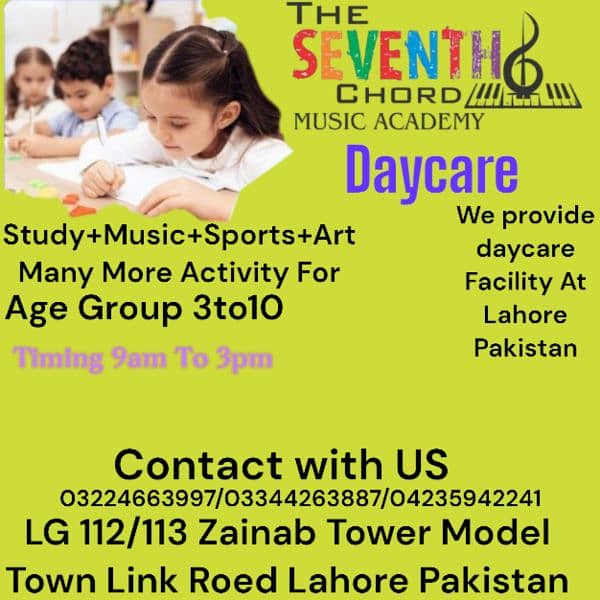 The Seventh Chord Music Academy Lahore. Music Teacher, Trainers, 7