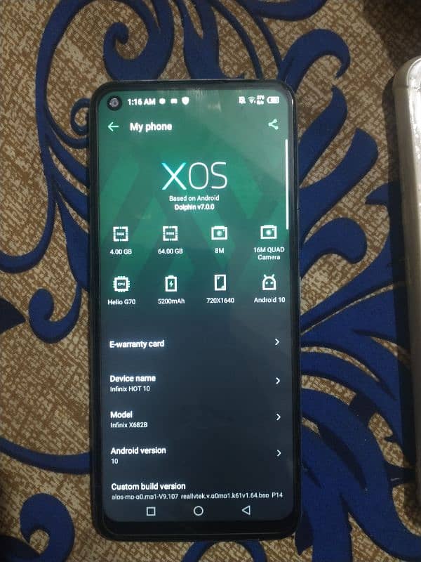 Infinix Hot 10 4/64 PTA official approved 7
