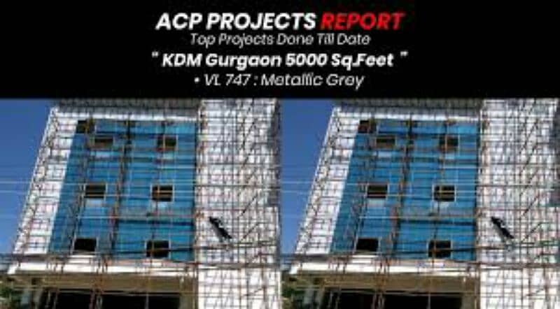 aluminium acp wall cladding sheet and construction builder= 0