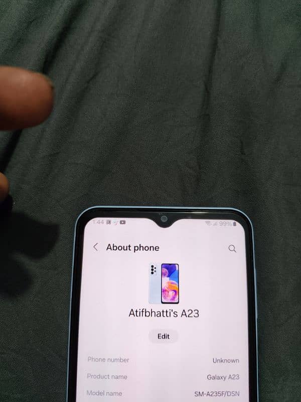 Samsung A23 6/128 officially pta proved 8