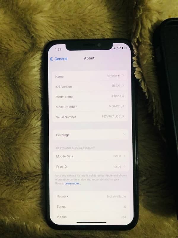 iPhone x 64gb 1