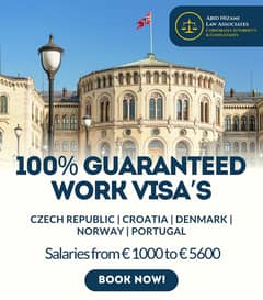 Norway | Denmark | Portugal Work Permit  – Apply Today!