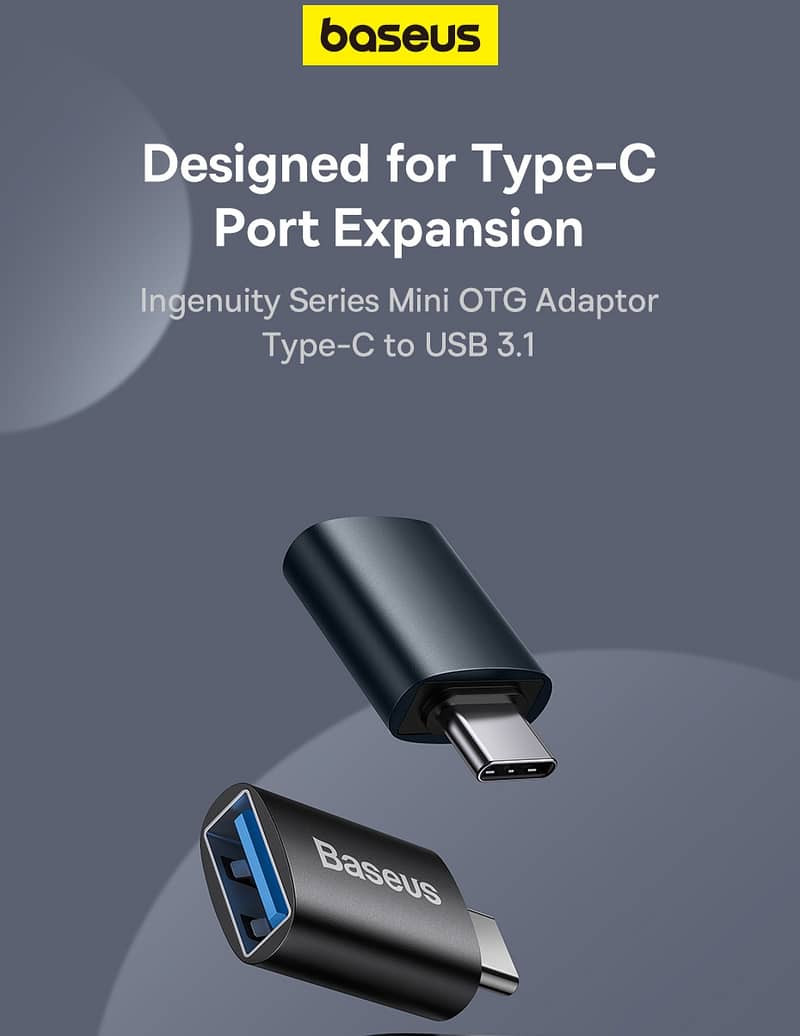 Baseus Mini OTG Adaptor Type-C to USB 3.1 0