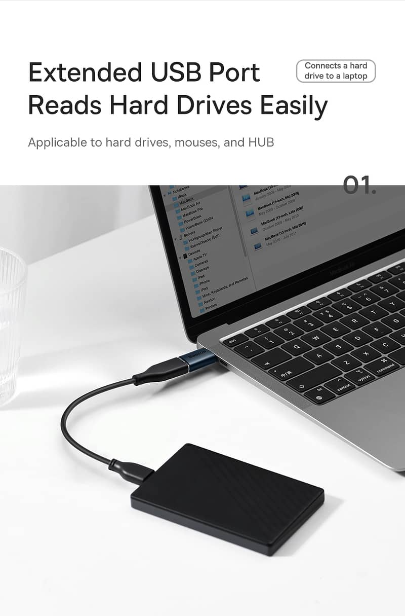 Baseus Mini OTG Adaptor Type-C to USB 3.1 2